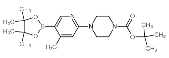 2-(4-Boc-piperazin-1-yl)-4-methylpyridine-5-boronic Acid Pinacol Ester - Chemical structure and product image
