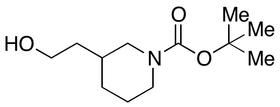 rac-N-Boc-3-piperidineethanol - Chemical structure and product image