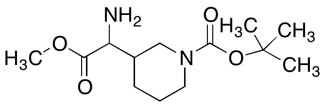 2-(N-Boc-2-piperidin-3-yl)glycine Methyl Ester - Chemical structure and product image