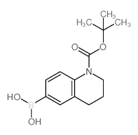 1-BOC-1,2,3,4-Tetrahydroquinoline-6-boronic acid - Chemical structure and product image