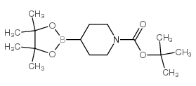1-Boc-piperidin-4-ylboronic Acid Pinacol Ester - Chemical structure and product image