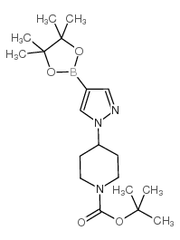 1-(1-Boc-4-piperidyl)pyrazole-4-boronic acid pinacol ester - Chemical structure and product image