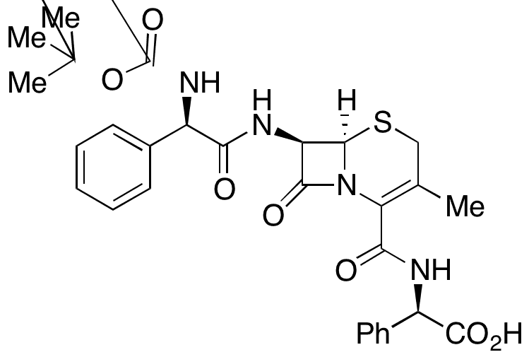 N-Boc D-(-)-2-Phenylglycine Cephalexinate - Chemical structure and product image