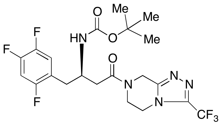 N-Boc-Sitagliptin - Chemical structure and product image