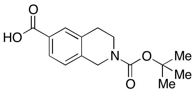 N-Boc-1,2,3,4-Tetrahydroisoquinoline-6-carboxylic Acid - Chemical structure and product image