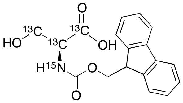 N-Fmoc-L-serine-13C3,15N - Chemical structure and product image
