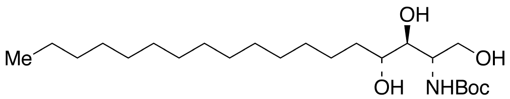 N-tert-Butyloxycarbonyl-D-ribo-phytosphingosine - Chemical structure and product image