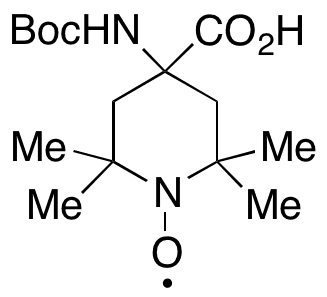 N-Boc-2,2,6,6-tetramethylpiperidine-N-oxyl-4-amino-4-carboxylic Acid - Chemical structure and product image
