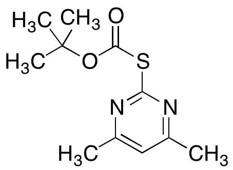 S-Boc-2-mercapto-4,6-dimethylpyrimidine - Chemical structure and product image