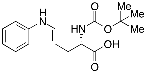 Nalpha-Boc-L-tryptophan - Chemical structure and product image