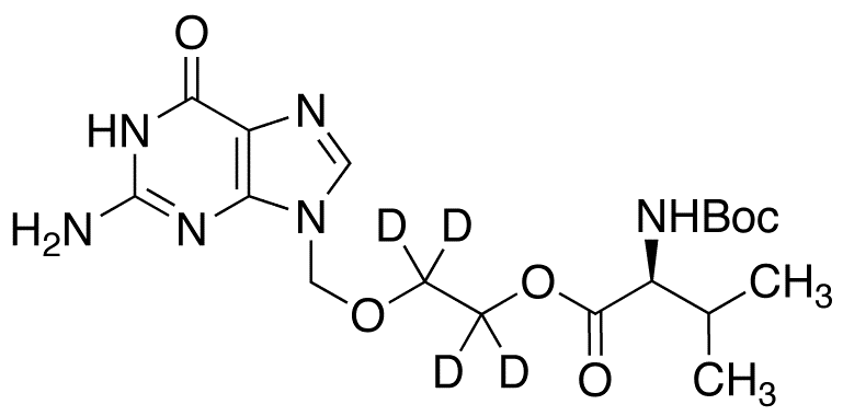 N-t-Boc-valacyclovir-d4 - Chemical structure and product image