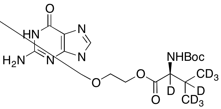 N-t-Boc-valacyclovir-d8 - Chemical structure and product image