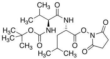 N-Boc-L-valinyl-L-leucinyl N-Hydroxysuccinimide Ester - Chemical structure and product image