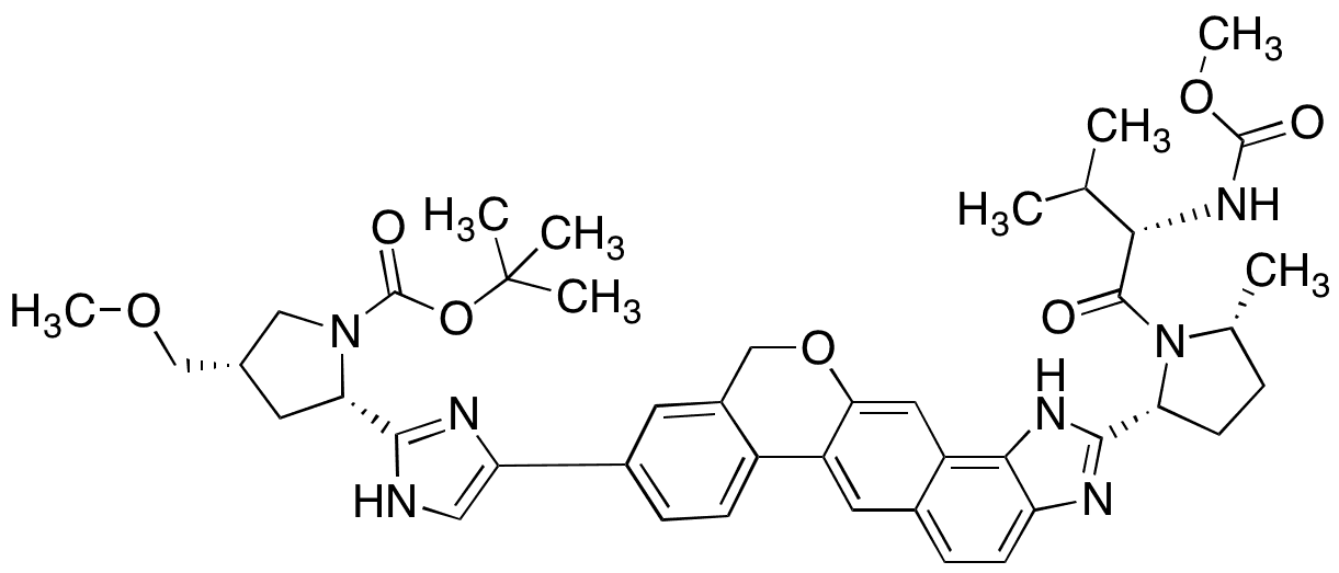 Boc Velpatasvir R, R Isomer (Benzimidazole and Methyl) - Chemical structure and product image