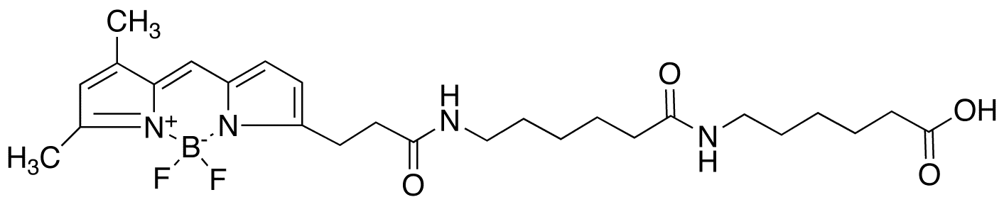 alpha-Bodipyethyl-omega-formic Acid-di(N-pentyl Formamide) - Chemical structure and product image