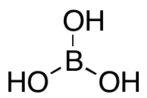 Boric Acid - Chemical structure and product image