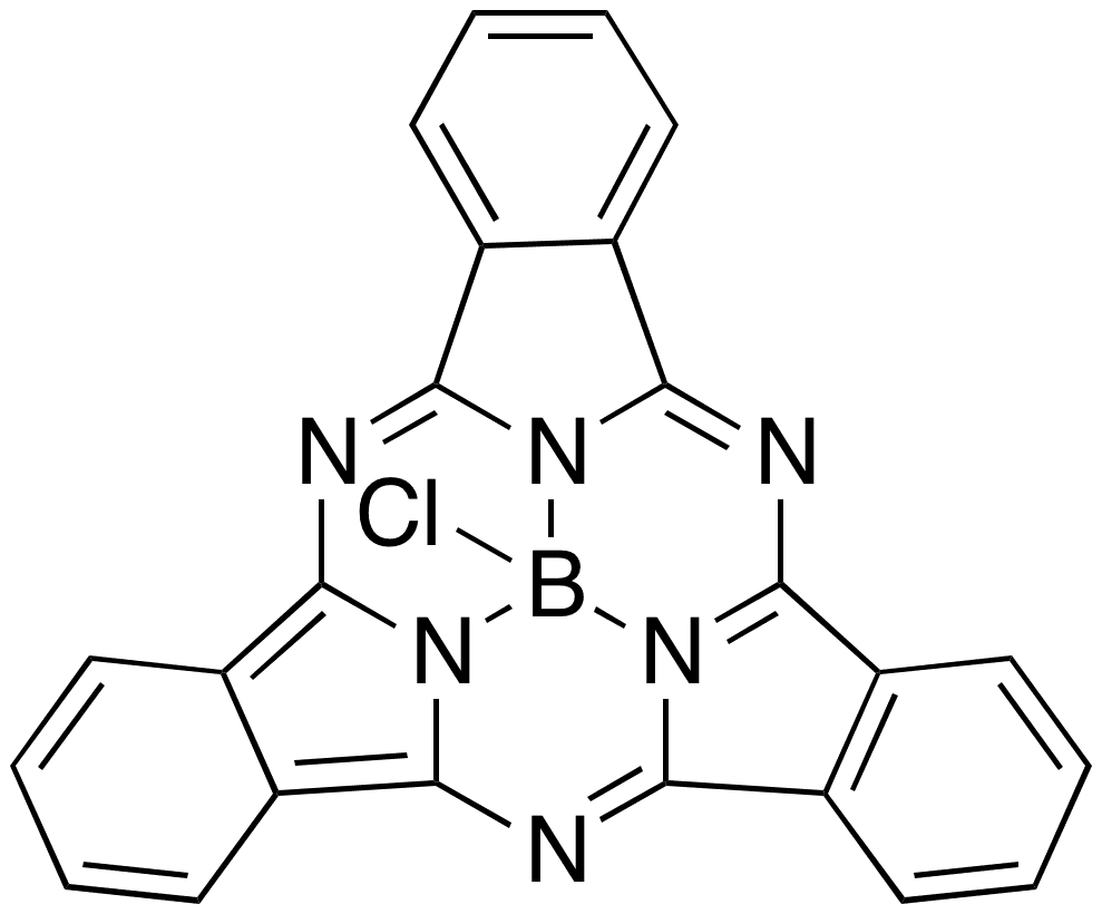 Boron Subphthalocyanine Chloride - Chemical structure and product image