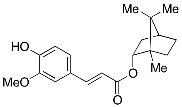 (-)-Bornyl Ferulate - Chemical structure and product image