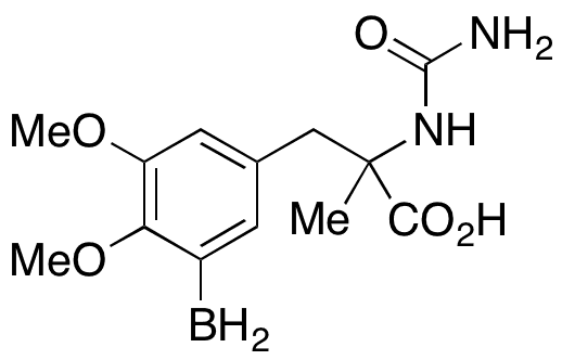 3-(3-Boryl-4,5-dimethoxyphenyl)-2-methyl-2-ureidopropanoic Acid - Chemical structure and product image