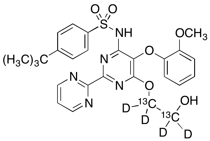 Bosentan-13C2, d4 - Chemical structure and product image