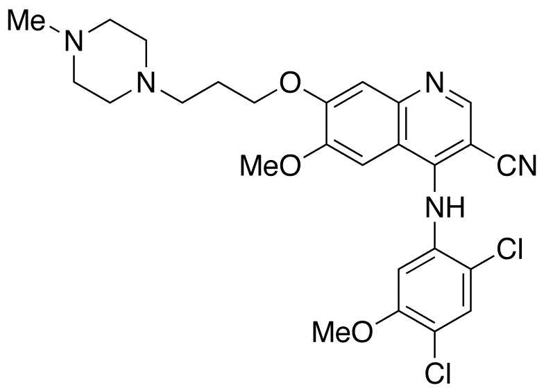 Bosutinib - Chemical structure and product image