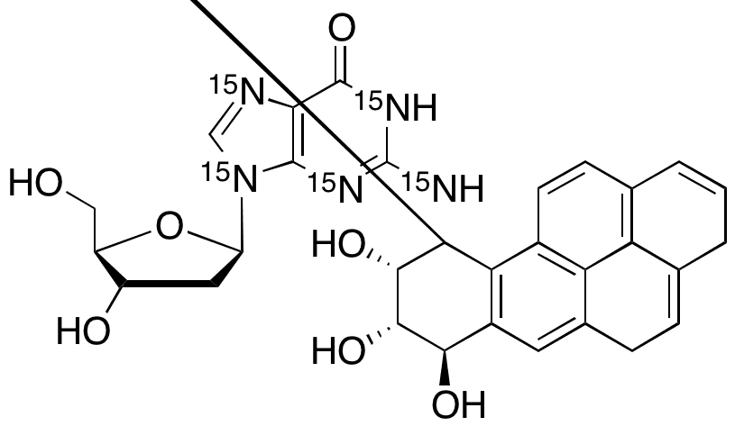 (+/-)-trans-anti-N2-BPDE-dG-15N5 - Chemical structure and product image