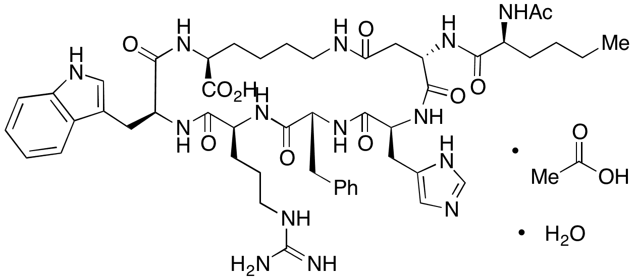 Bremelanotide Acetate Hydrate - Chemical structure and product image