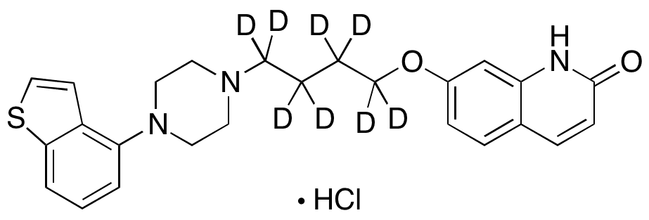 Brexpiprazole (Butylene-d8) Hydrochloride - Chemical structure and product image
