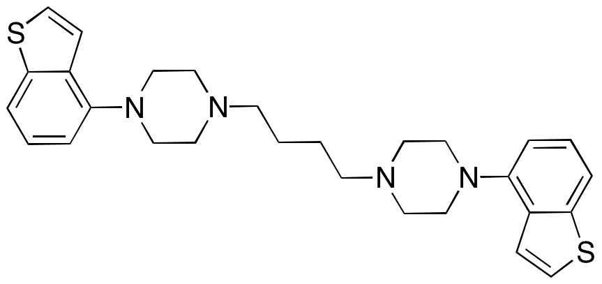 1-(Benzothiophen-4-yl)-4-[4-[4-(benzothiophen-4-yl)piperazin-1-yl]butyl]piperazine - Chemical structure and product image