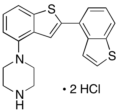 1-[2-(Benzothiophen-4-yl)benzothiophen-4-yl]piperazine - Chemical structure and product image