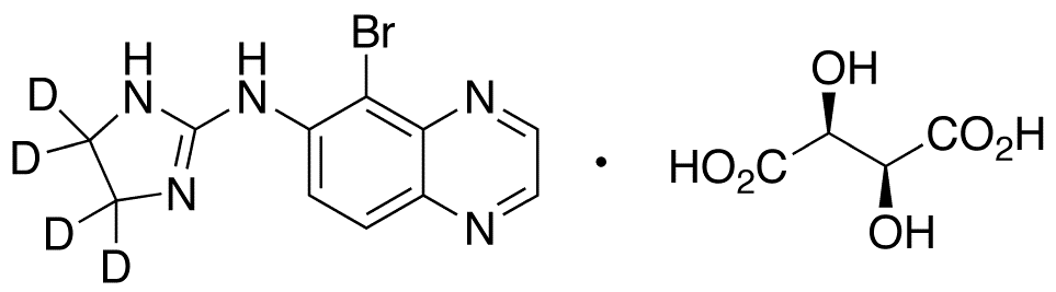 Brimonidine-d4 D-Tartrate - Chemical structure and product image