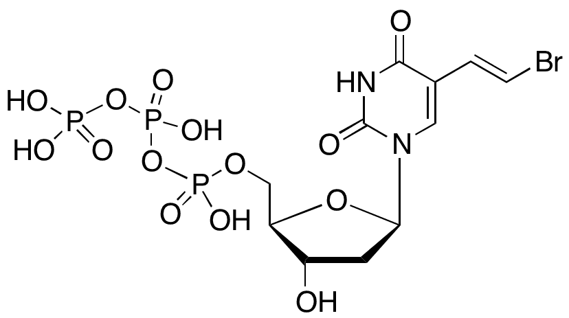 Brivudine 5-Triphosphate Ammonium - Chemical structure and product image