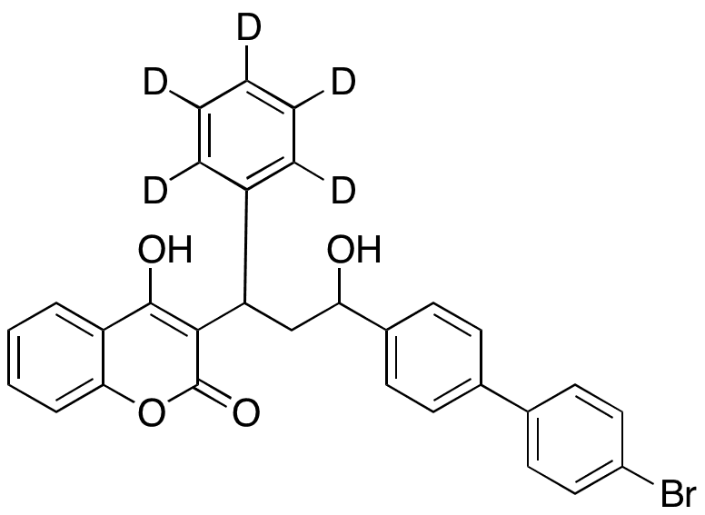 Bromadiolone-d5 (Mixture of Diasteromers) - Chemical structure and product image