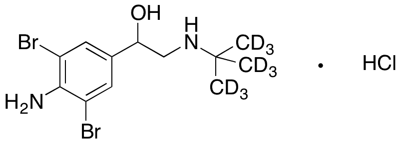 Brombuterol-d9 Hydrochloride - Chemical structure and product image