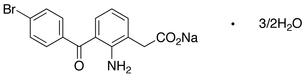 Bromfenac Sodium Sesquihydrate - Chemical structure and product image