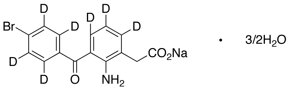 Bromfenac-d7 Sodium Sesquihydrate - Chemical structure and product image