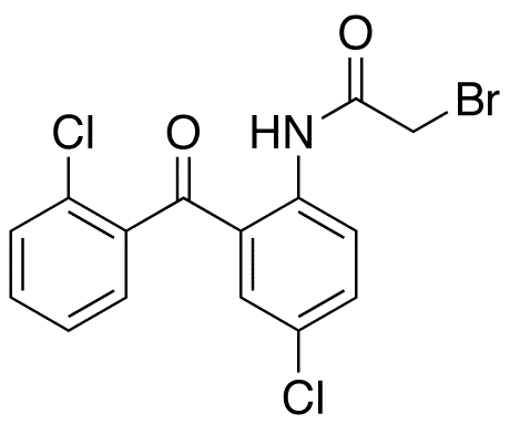 2-Bromo-acetamide-2,5-dichlorobenzophenone - Chemical structure and product image