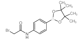 4-(2-Bromoacetamido)phenylboronic acid, pinacol ester - Chemical structure and product image