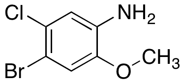 4-Bromo-5-chloro-2-methoxyaniline - Chemical structure and product image