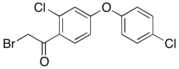 2-Bromo-2-chloro-4-(4-chlorophenoxy)acetophenone - Chemical structure and product image