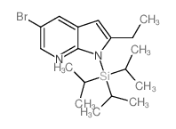 5-Bromo-2-ethyl-1-(triisopropylsilyl)-1h-pyrrolo[2,3-b]pyridine - Chemical structure and product image