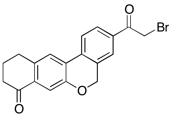 3-(2-Bromoacetyl)-10,11-dihydro-5H-benzo[d]naphtho[2,3-b]pyran-8(9H)-one - Chemical structure and product image
