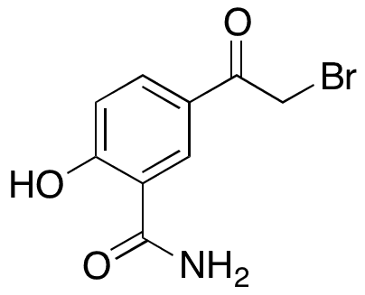 5-Bromoacetyl-2-hydroxybenzamide - Chemical structure and product image