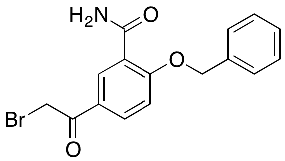 5-(2-Bromoacetyl)-2-(phenylmethoxy)benzamide - Chemical structure and product image