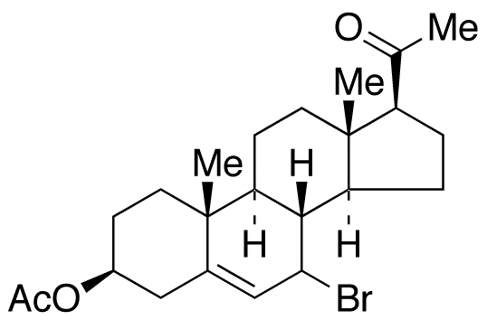 7-Bromo-3-O-acetyl Pregnenolone - Chemical structure and product image