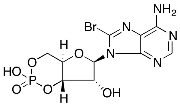 8-Bromoadenosine 3,5-Cyclic Monophosphate - Chemical structure and product image