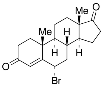 6Î±-Bromo Androstenedione - Chemical structure and product image