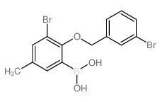 3-Bromo-2-(3-bromobenzyloxy)-5-methylphenylboronic acid - Chemical structure and product image