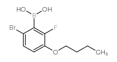 6-Bromo-3-butoxy-2-fluorophenylboronic Acid - Chemical structure and product image