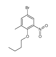 5-Bromo-2-butoxy-3-nitrotoluene - Chemical structure and product image